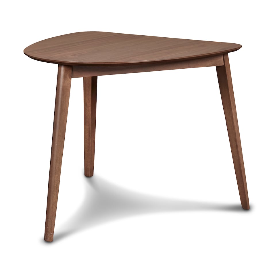 natural walnut casual counter height stools   