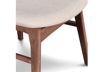 natural walnut casual counter height stools   