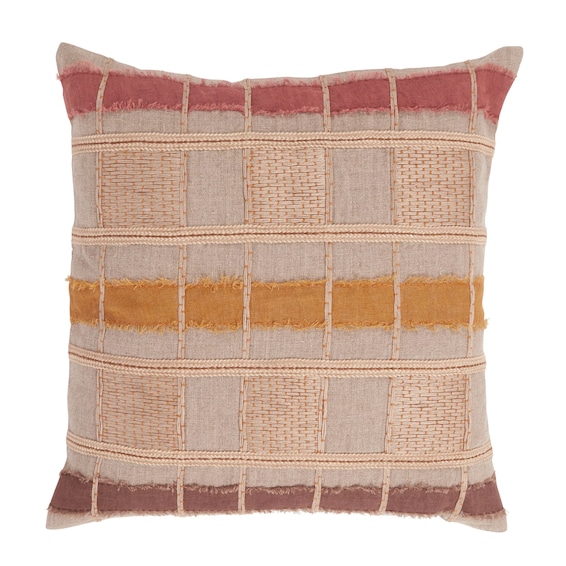 Stratton Natural Clay 22x22 Pillow