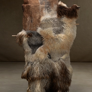 Icelandic Felted Sheepskin With Hanging Rod