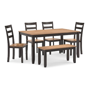 Kaiser 6-Pc. Brown Dining Set