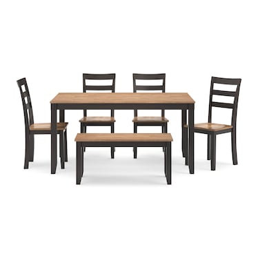 Kaiser 6-Pc. Brown Dining Set