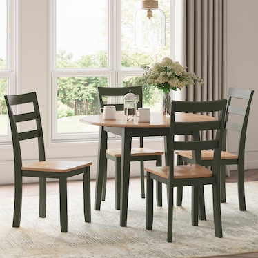 Kaiser 5-Pc. Green Dropleaf Dining Set
