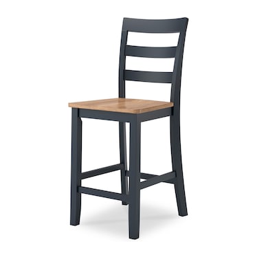 Kaiser Blue Counter Stool