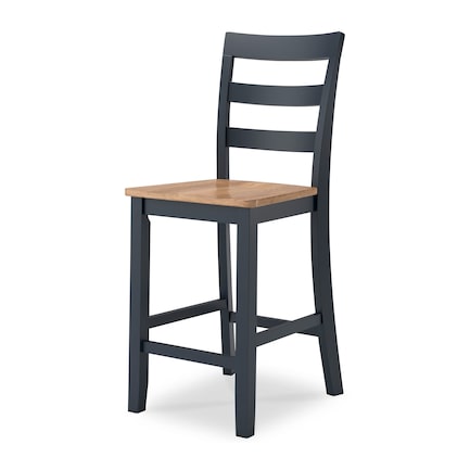 Kaiser Blue Counter Stool