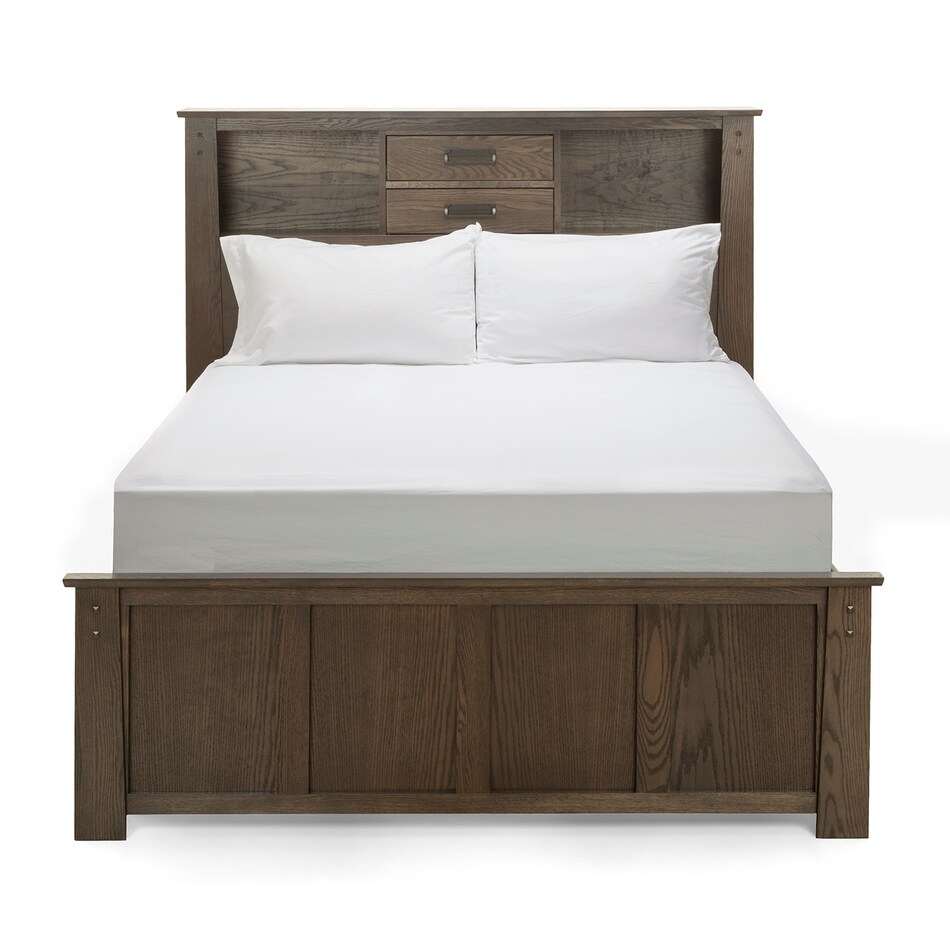 oak  deep grey finish solid wood bedroom wqn  