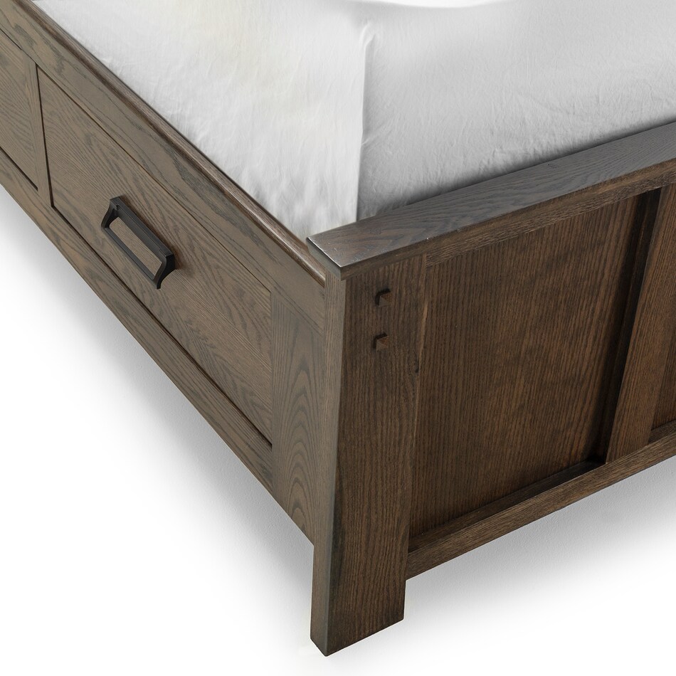 oak  deep grey finish solid wood bedroom wqn  