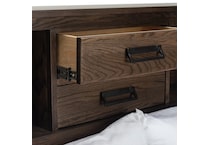 oak  deep grey finish solid wood bedroom wqn  