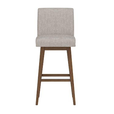 Elevation Upholstered Brown Swivel Stool