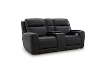 onyx leathermatch sofa   