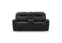 onyx leathermatch sofa   