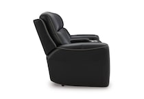 onyx leathermatch sofa   