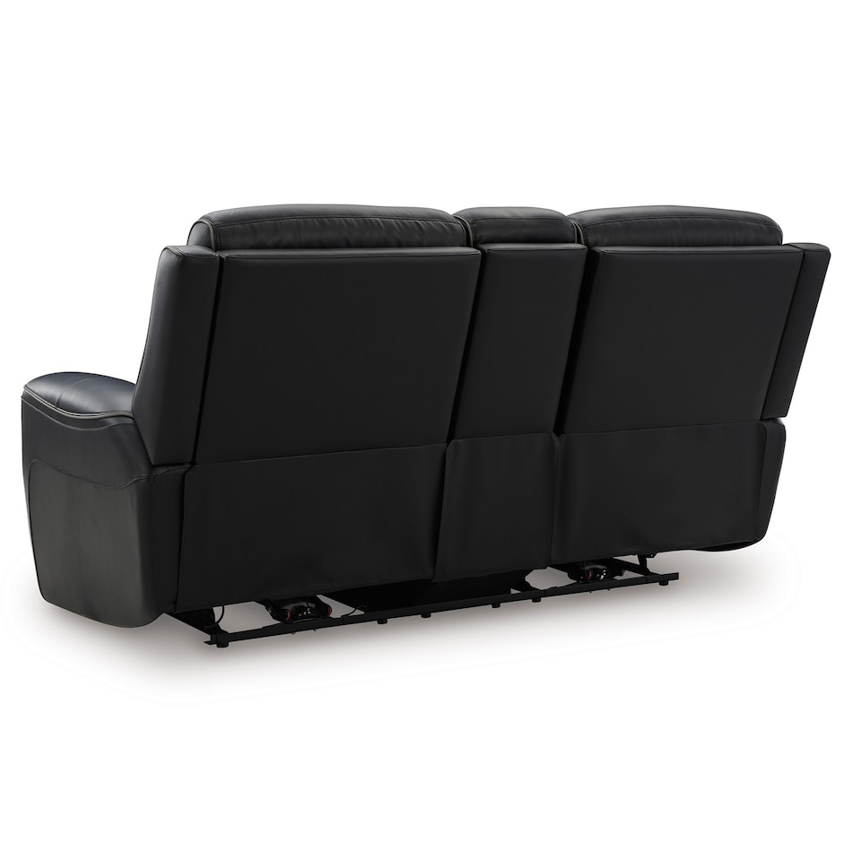 onyx leathermatch sofa   