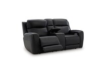 onyx leathermatch sofa   