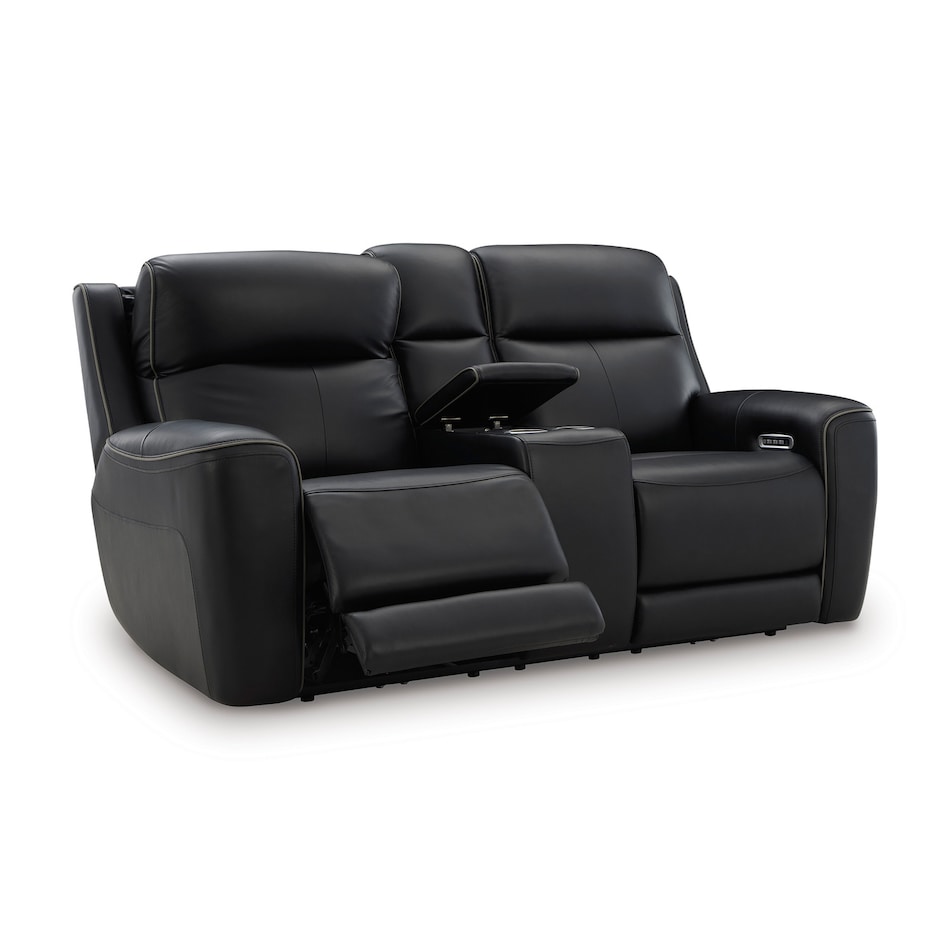 onyx leathermatch sofa   