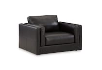 onyx leathermatch sofa   