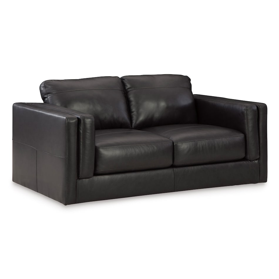 onyx leathermatch sofa   