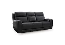 onyx leathermatch sofa   