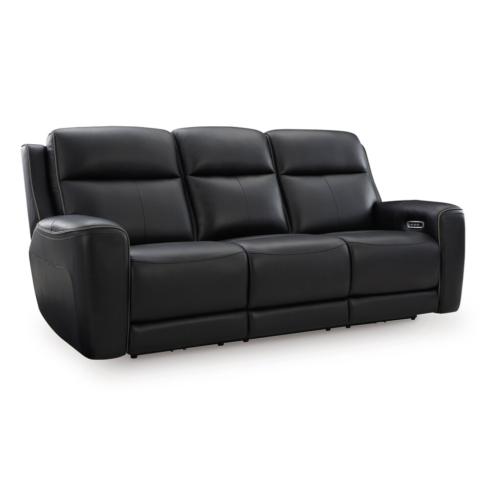 onyx leathermatch sofa   