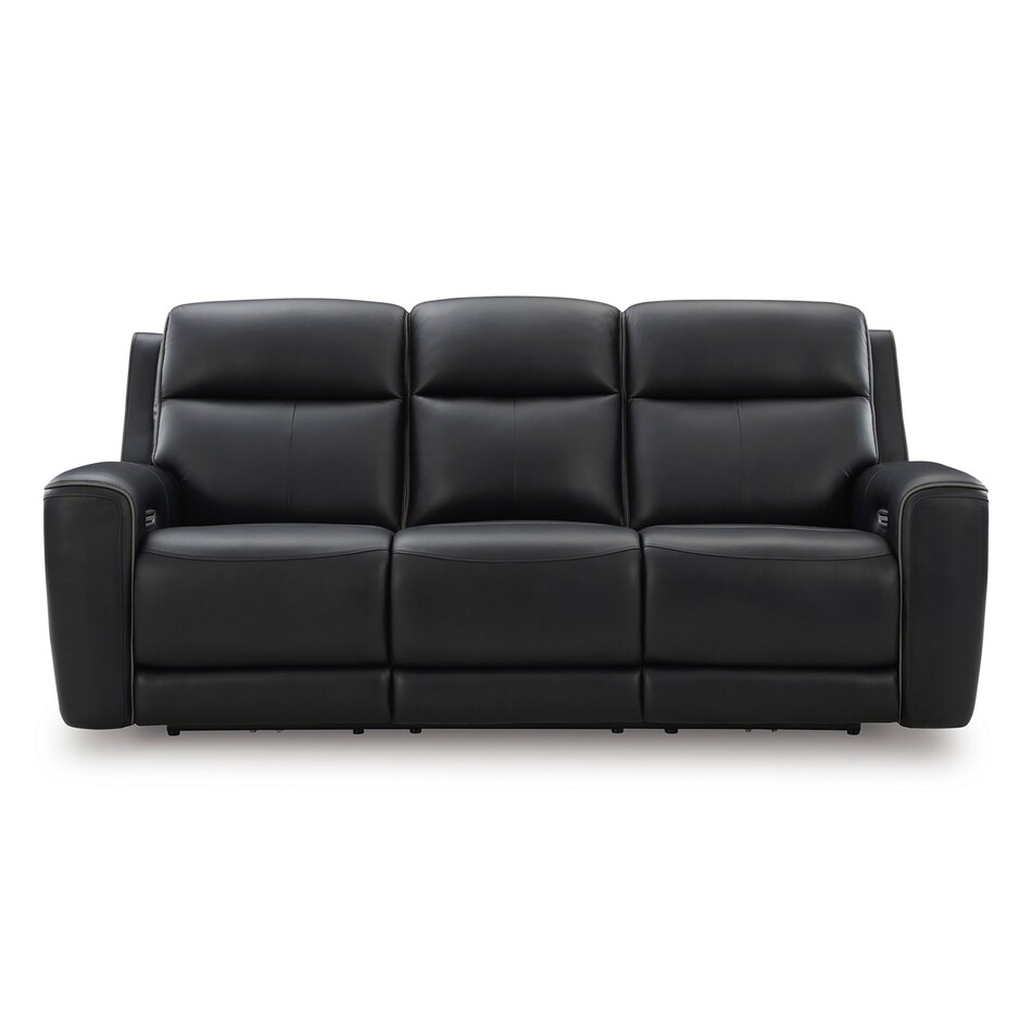 onyx leathermatch sofa   