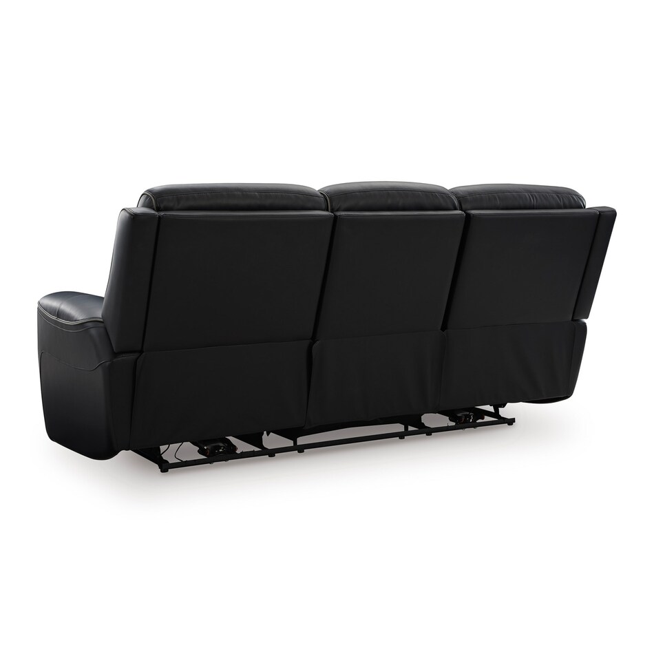 onyx leathermatch sofa   