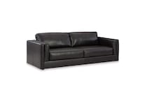 onyx leathermatch sofa   