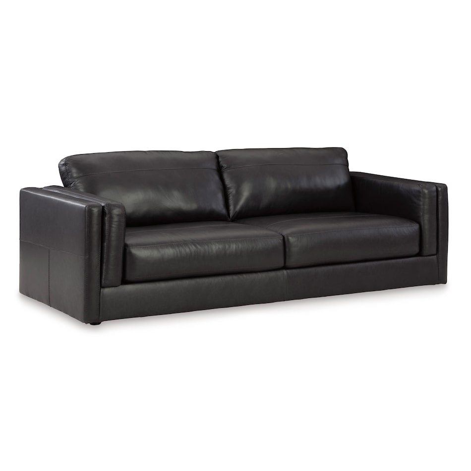 onyx leathermatch sofa   