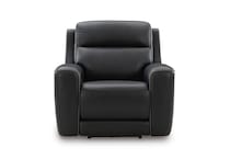 onyx leathermatch sofa   