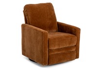 orange chaise rocker recliner   