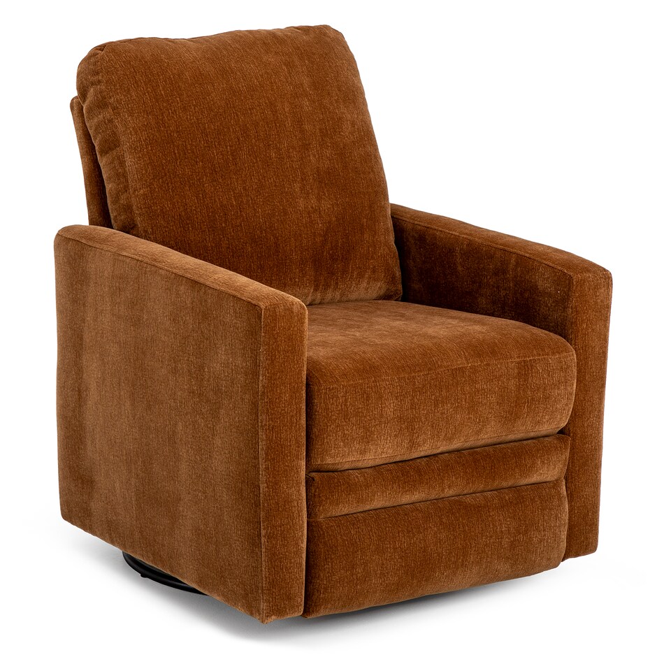 orange chaise rocker recliner   