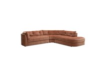 orange sectional stationary jpc  