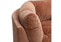 orange sectional stationary jpc  