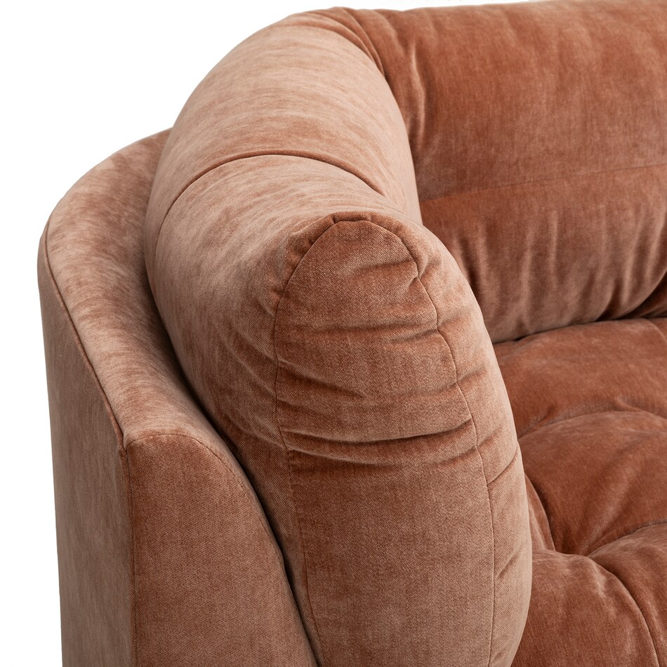 orange sectional stationary jpc  