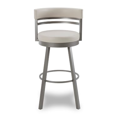 Ronny II 30" Beige Swivel Barstool
