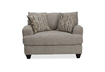 p gray fabric chair   