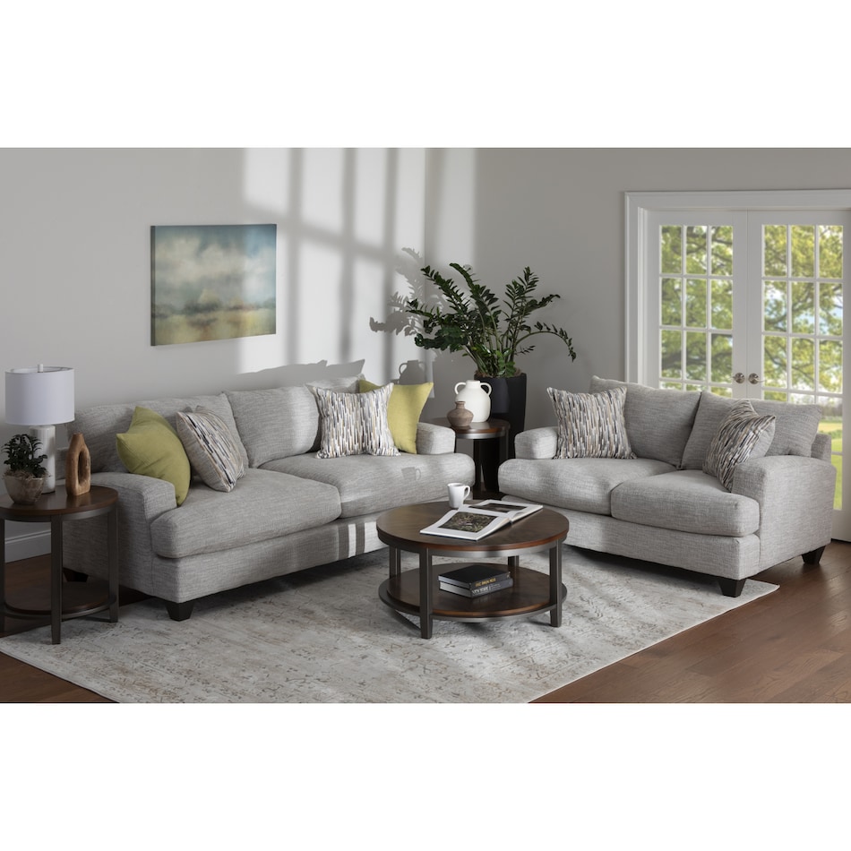 p gray fabric sofa   