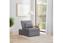 p gray fabric twin chair sleeper   