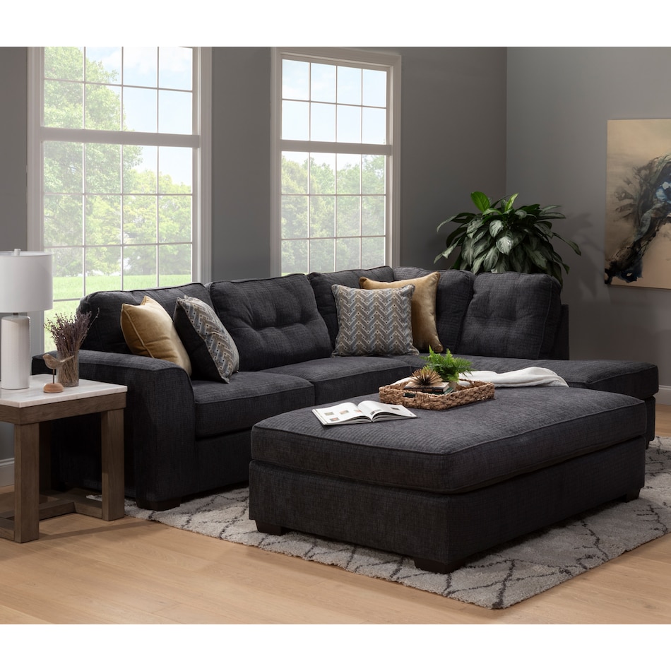 p gray sectional package ppc  