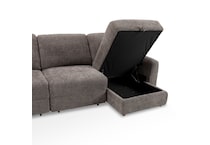 paris brown casual transitional recl sofa mpc  