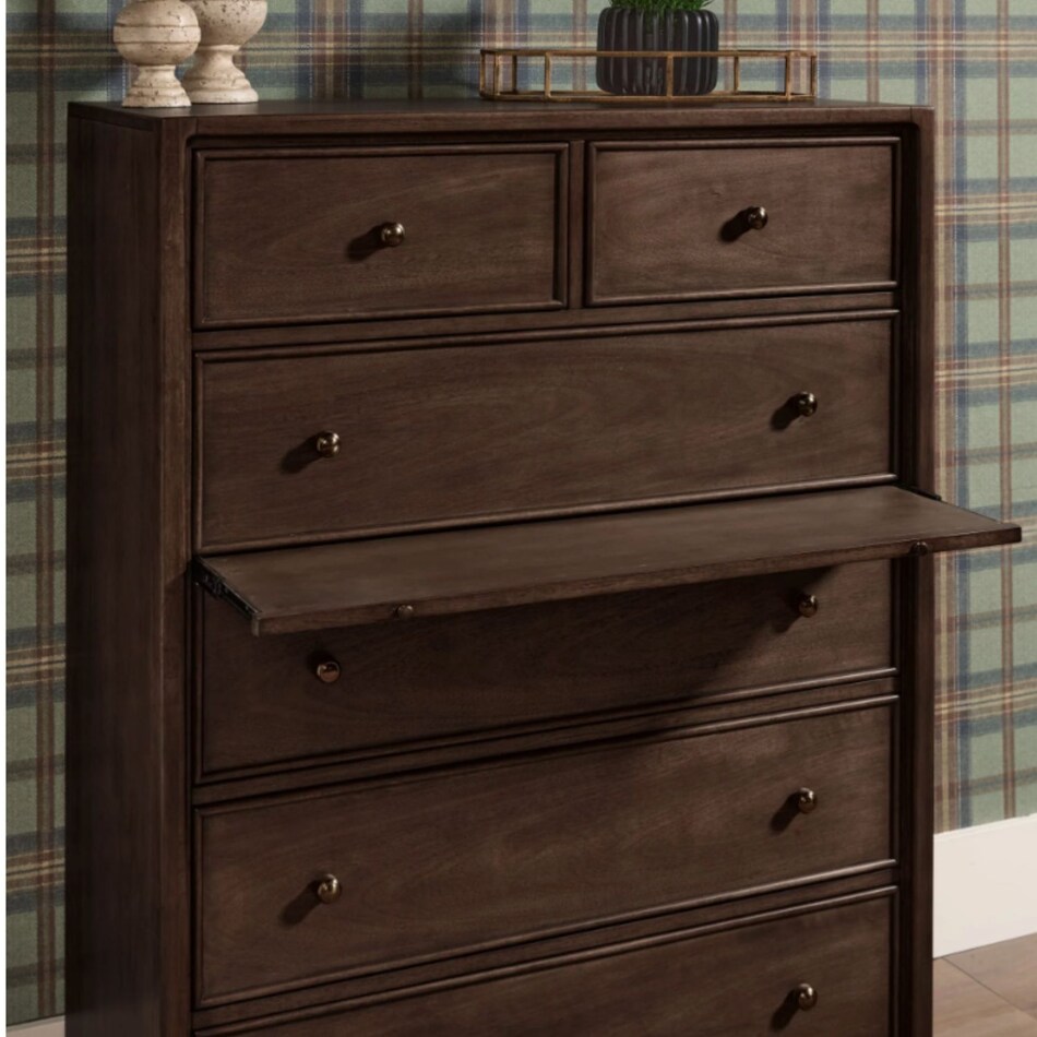 pecan pie casual transitional bedroom   