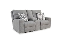 pewter casual transitional recl sofa   