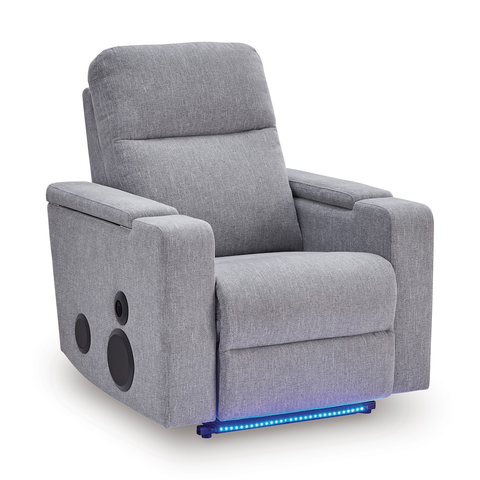 pewter glider recliner   