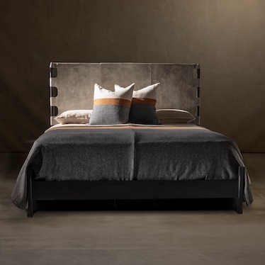 Remy King Leather Bed