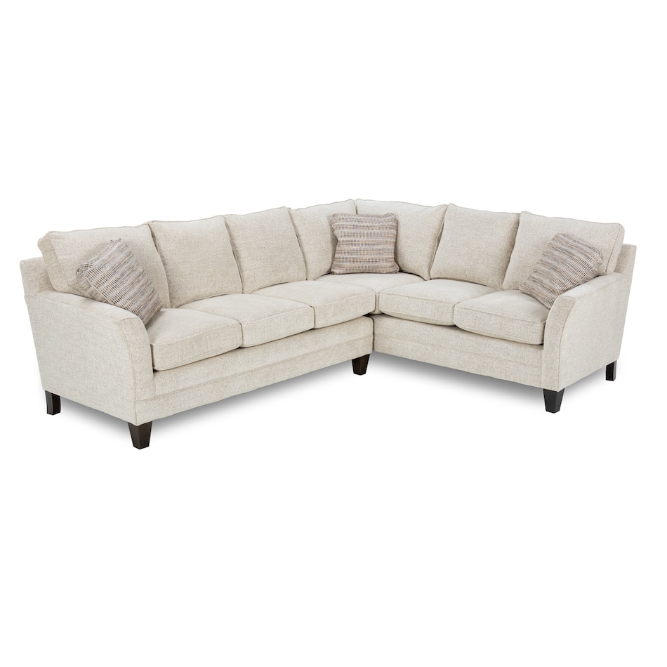 plush tone linen sectional stationary kccbpc  