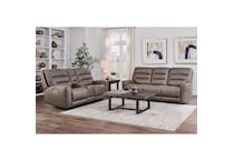 pmla brown fabric loveseat   