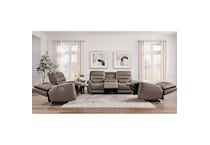 pmla brown fabric loveseat   