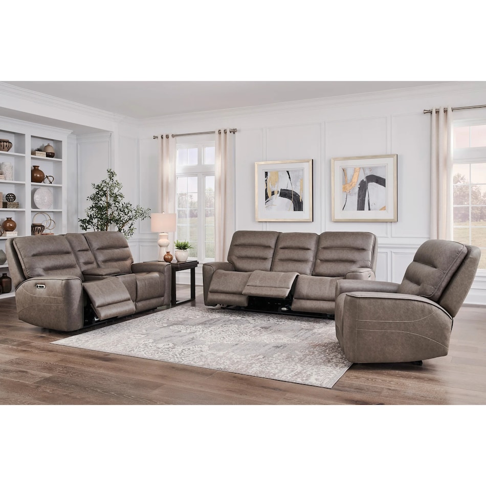pmla brown fabric sofa   
