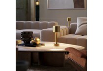 polished brass table lamp   