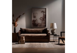 r brown fabric sofa