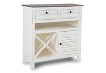 raftwood top whitewash base accent pieces   